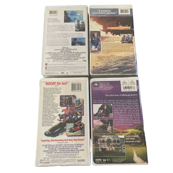 Babe Free Willy 1 & 2 Cool Runnings VHS Tape Vintage Movie 80s 90s Y2K Family Ki - Picture 2 of 3